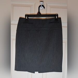 Gray Pencil Skirt Classic Business Office Wear - Size 8